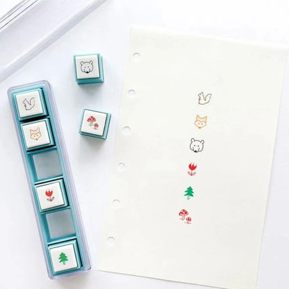 Kodomo no Kao Pochitto Pick Push-Button Stamp – Friends of the Forest