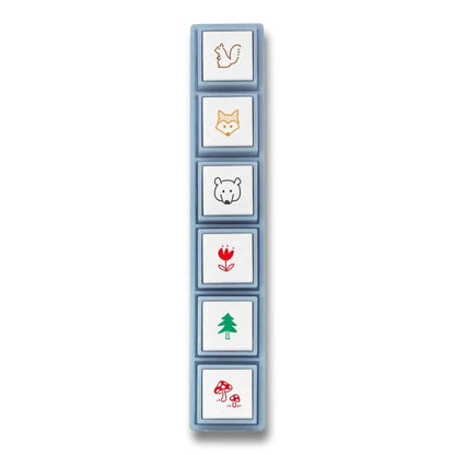 Kodomo no Kao Pochitto Pick Push-Button Stamp – Friends of the Forest