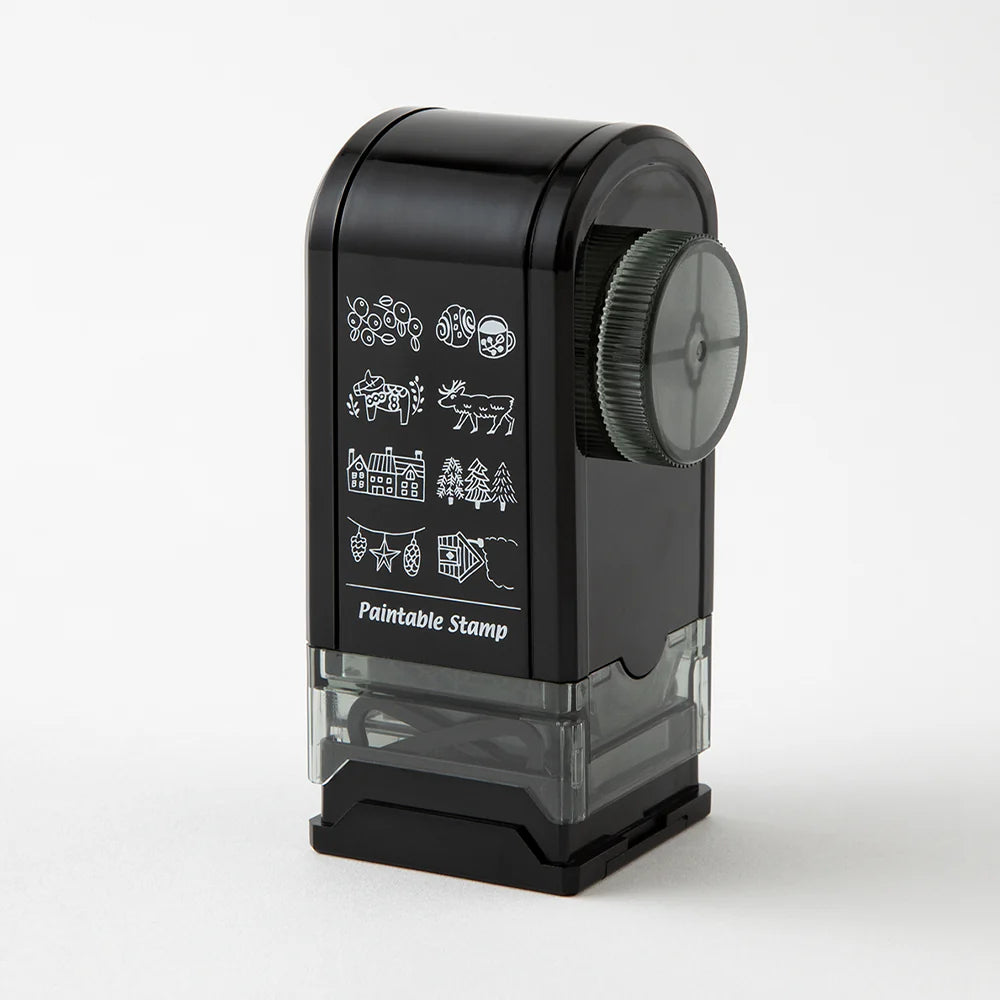 Midori Pre-Inked Paintable Rotating Stamp Dial – Nordic Motif