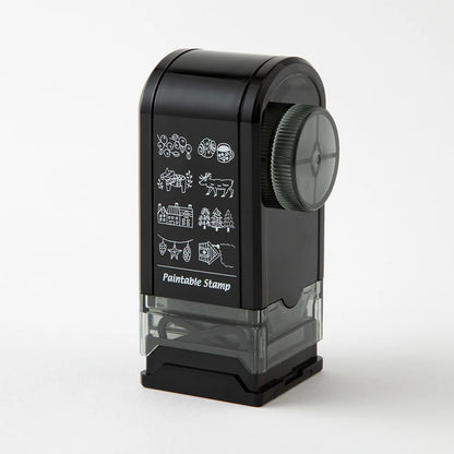 Midori Pre-Inked Paintable Rotating Stamp Dial – Nordic Motif