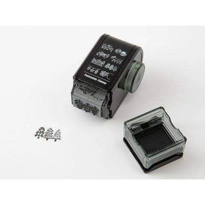 Midori Pre-Inked Paintable Rotating Stamp Dial – Nordic Motif