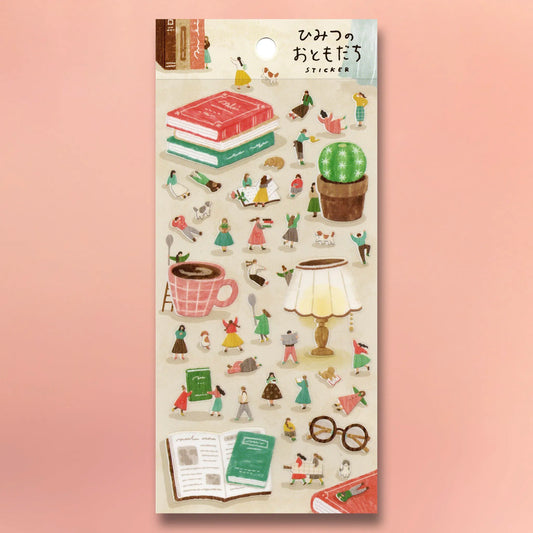 Mind Wave Secret Friend Stickers - Secret Reading sheet for book lovers