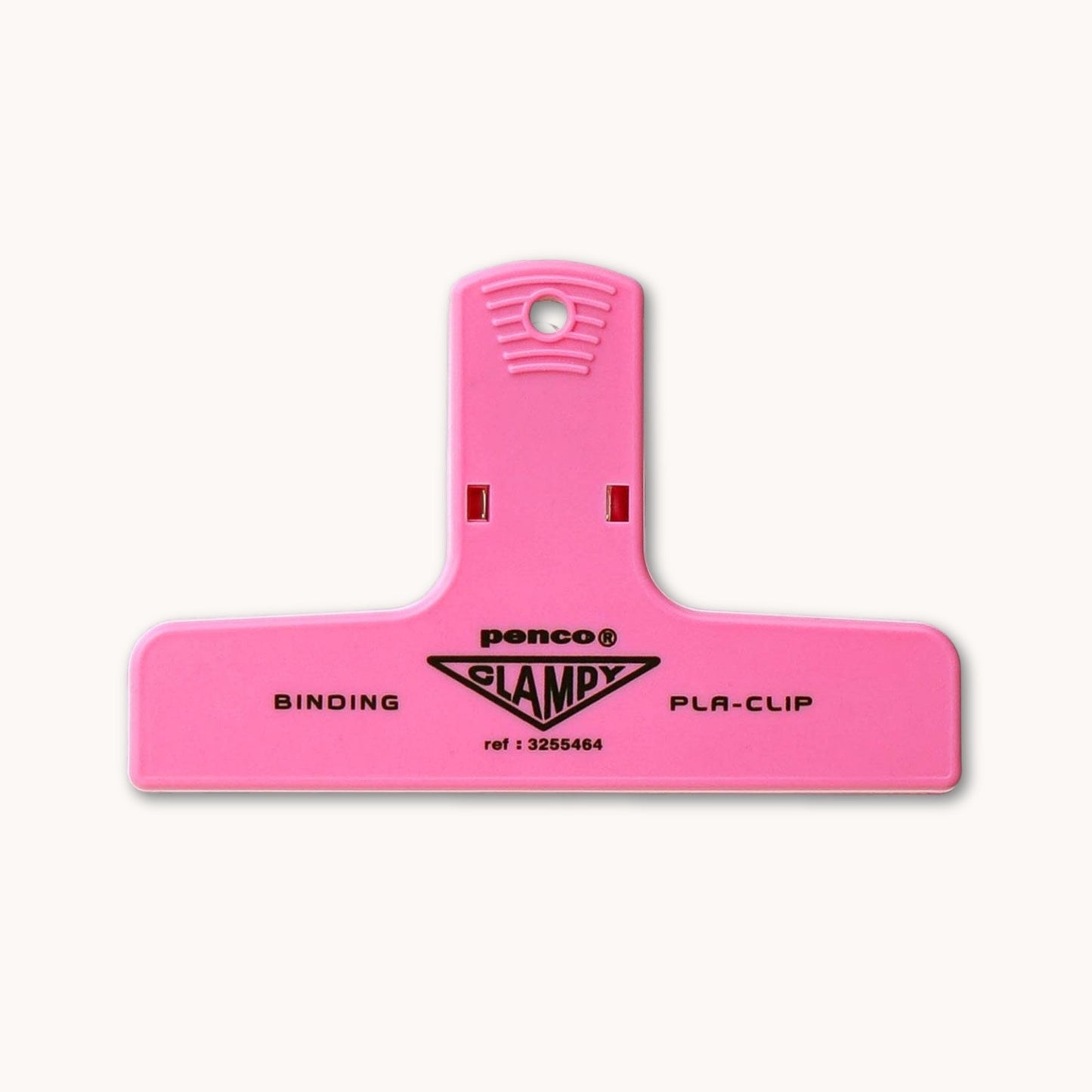 Penco pink plastic clip for papers and books