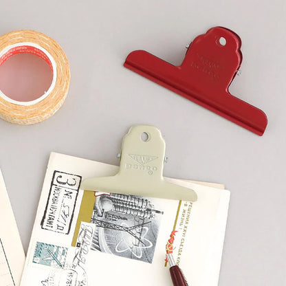 Penco red steel clip for papers and books