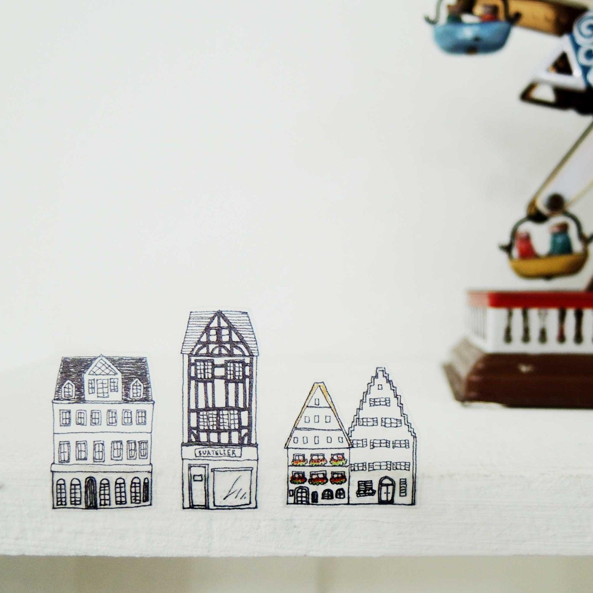 Suatelier Daily Deco Frankfurt am Main stickers with German landmarks food and city illustrations