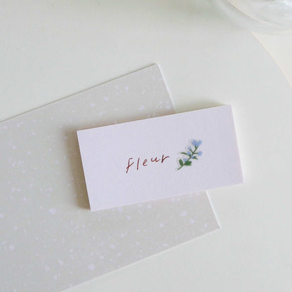 Suatelier Daily Deco Fleur 1124 sticker sheet with illustrated flowers, foliage, and floral arrangements in soft pastel tones