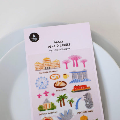 Suatelier Daily Deco Stickers – Trip to Singapore