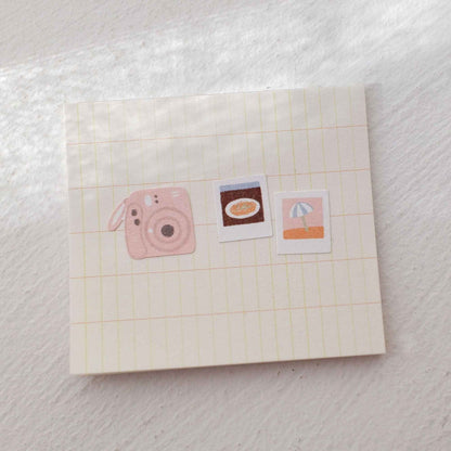 Suatelier Daily Deco Happy Journey travel themed stickers with suitcase plane passport and holiday icons