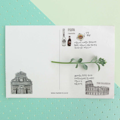 Suatelier Daily Deco Roman Holiday stickers with Colosseum pizza gelato and Italian landmarks