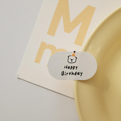 Suatelier Mini Series Deco.02 sticker sheet with small polar bear faces and minimal nature icons for planners and journaling