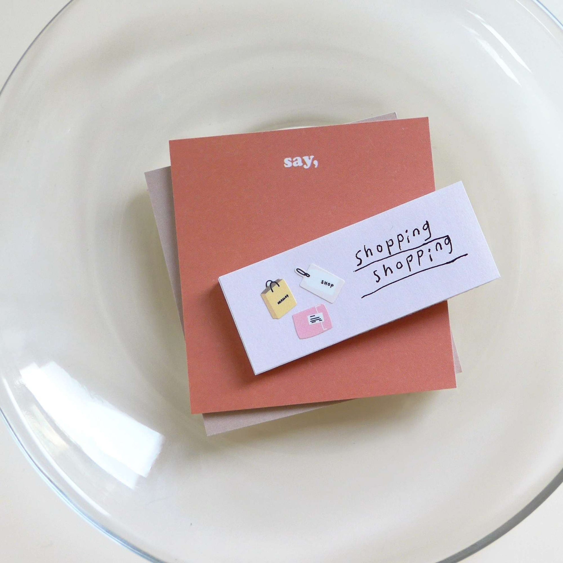 Suatelier Mini Series shopping icon sticker sheet with carts, tags, receipts and money icons for planners and journaling