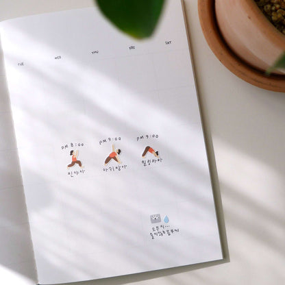 suatelier mini series fitness routine stickers workout icons planner stickers korea