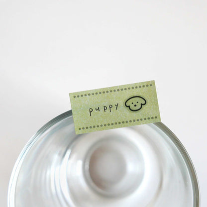 suatelier mini series puppy stickers dog icons planner stickers korean stationery
