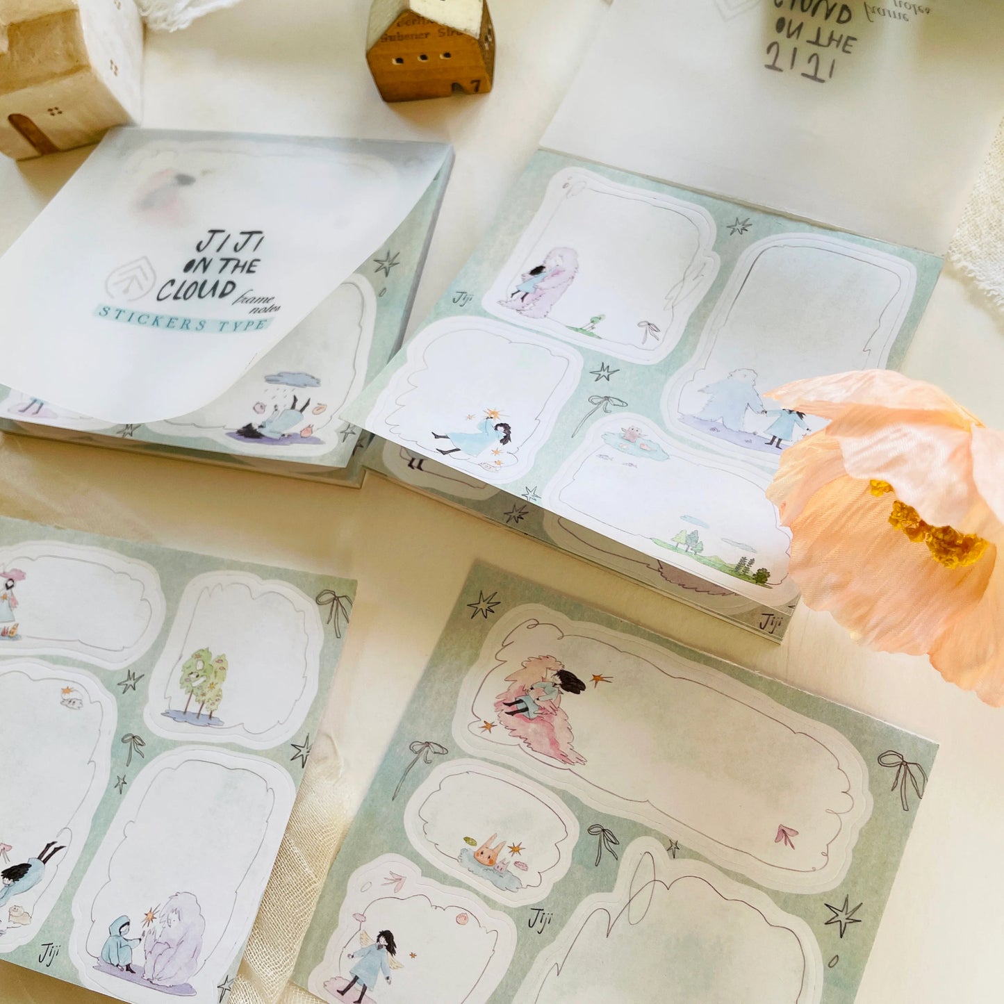 Teayou Frame Kiss-Cut Notepad Stickers – Jiji on the Cloud