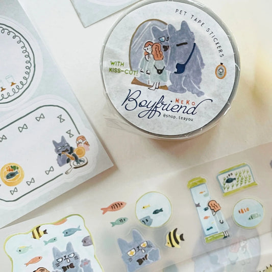 Teayou Kiss-Cut PET Tape - Neko Boyfriend