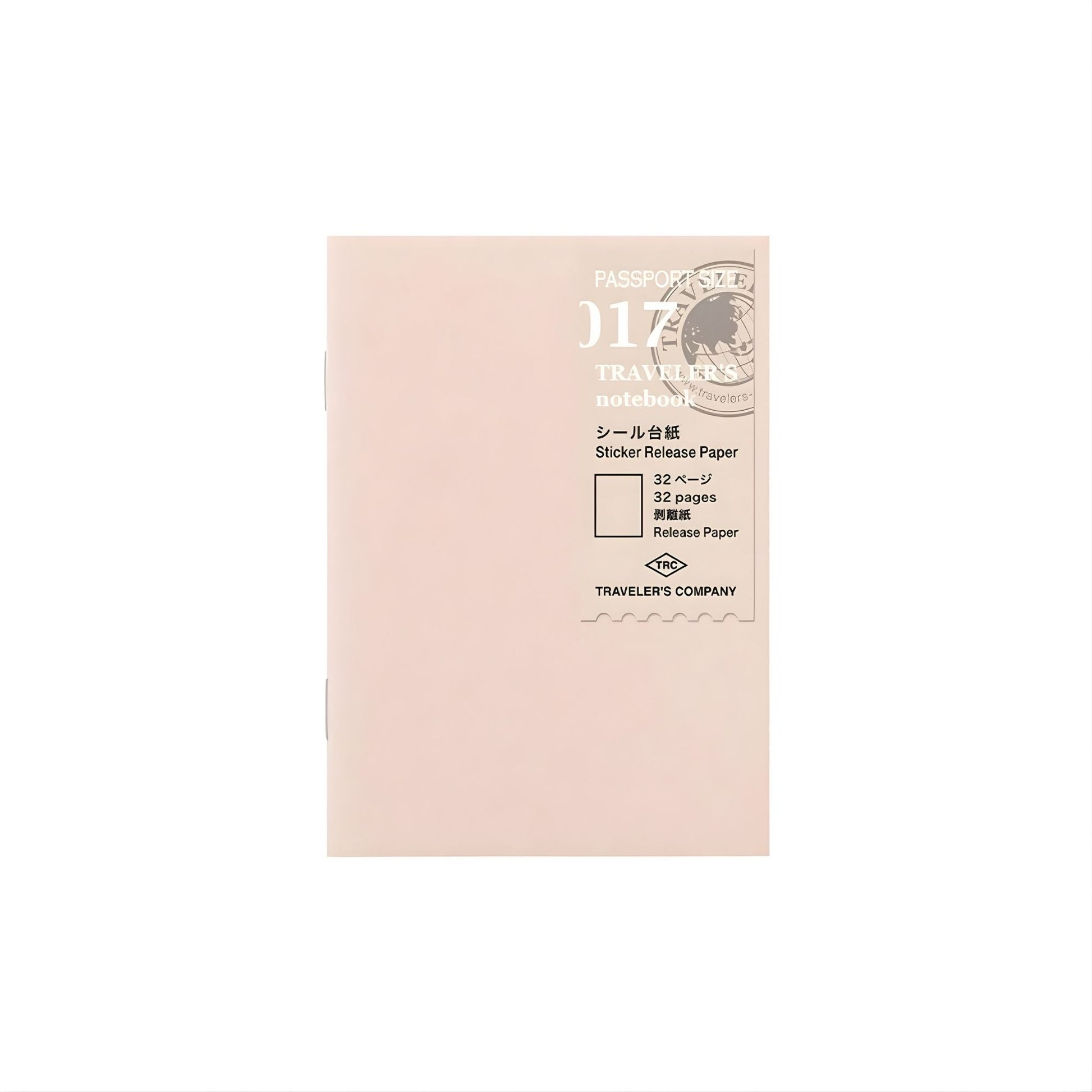TRAVELER’S notebook Passport Refill 017 Sticker Release Paper with 32 pages