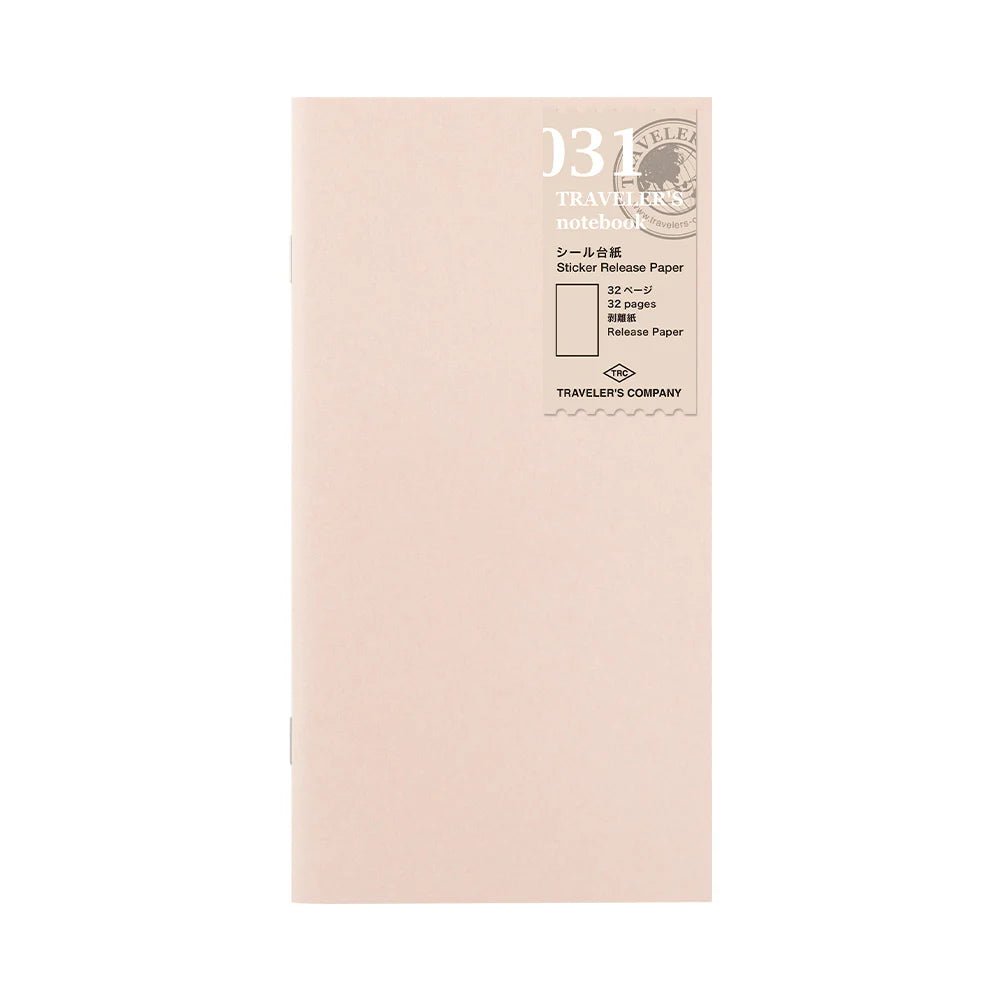 Traveler’s Company 031 Sticker Release Paper for organising stickers and washi tape