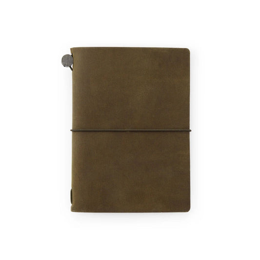 Authentic Traveler's Notebook Olive Passport Size leather cover by Traveler's Company Japan