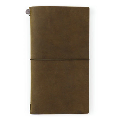 Authentic Traveler's Notebook Olive Regular Size leather cover by Traveler's Company Japan