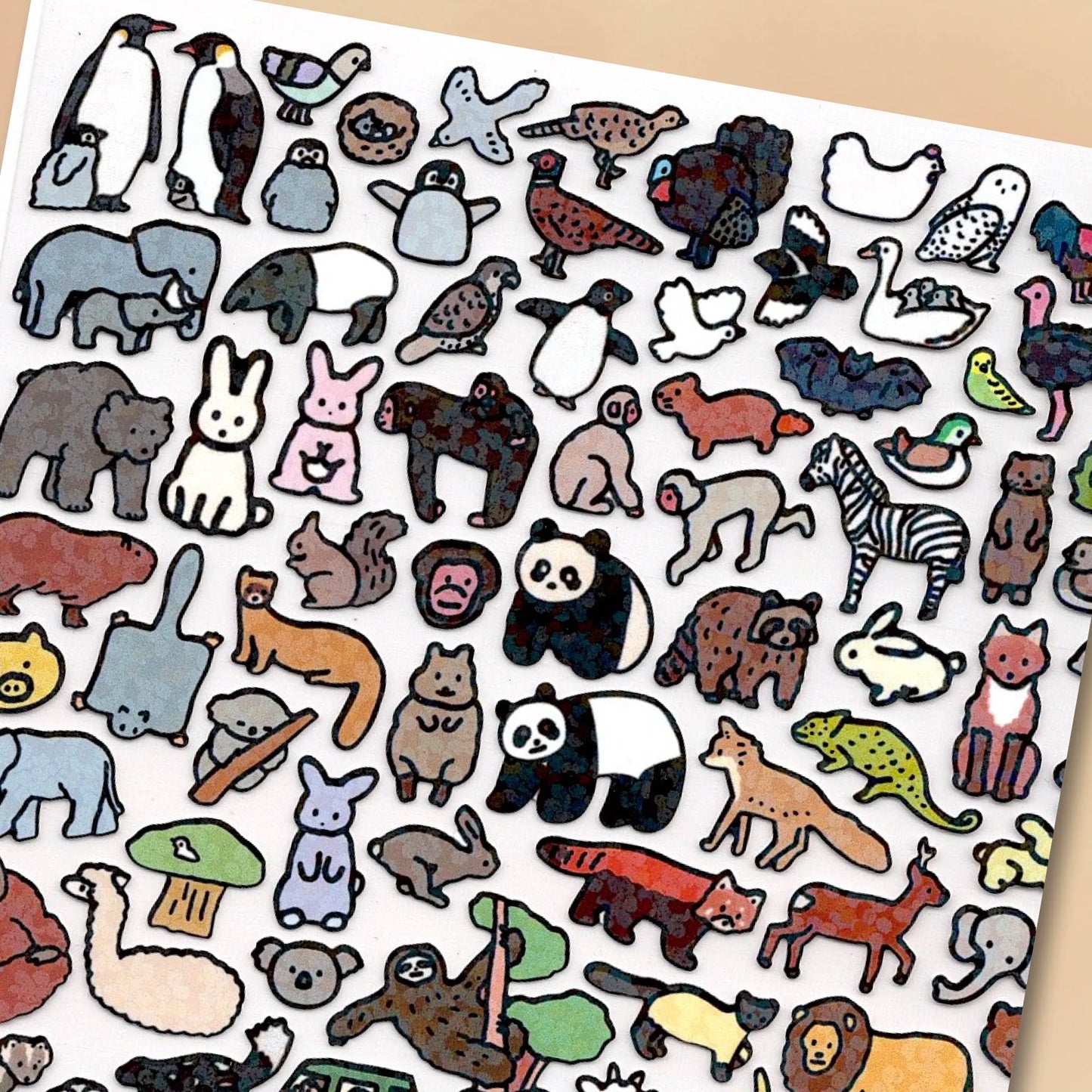 Zeroperzero Hologram Diary Sticker - Animal